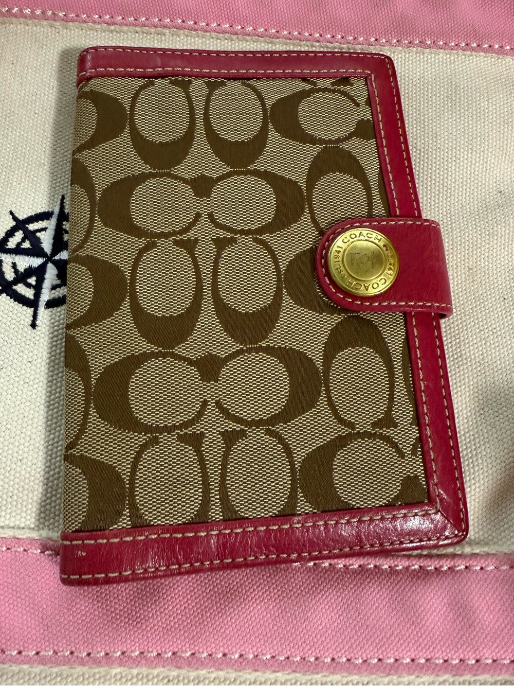 Y2K Coach signature C planner agenda notebook cover